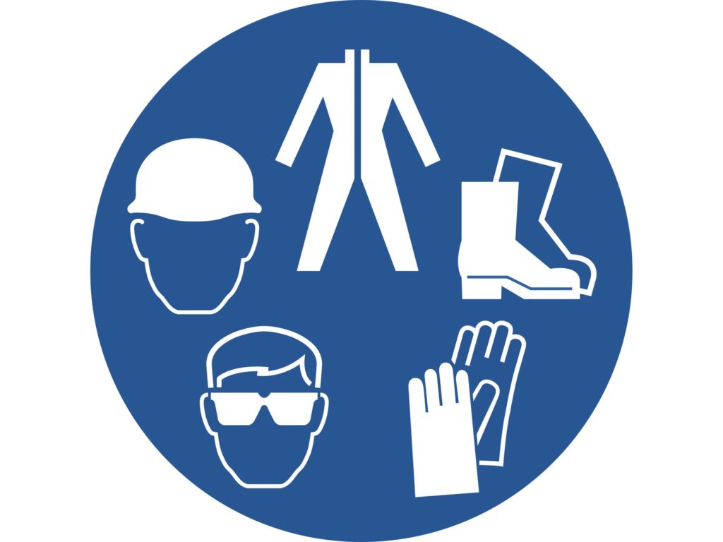 When handling chemicals, you should wear Personal Protective Equipment (PPE). Cover your skin with protective clothing, wear gloves, adequate respiratory protection, and safety goggles or a full face shield.